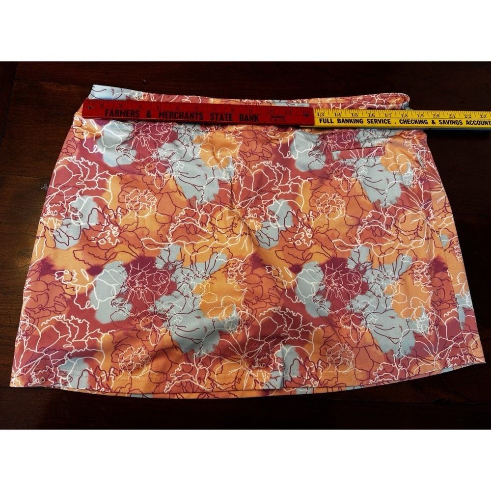 Pebble Beach XL Women's Dry Luxe Performance Floral Golf Tennis Skirt - Picture 3 of 5